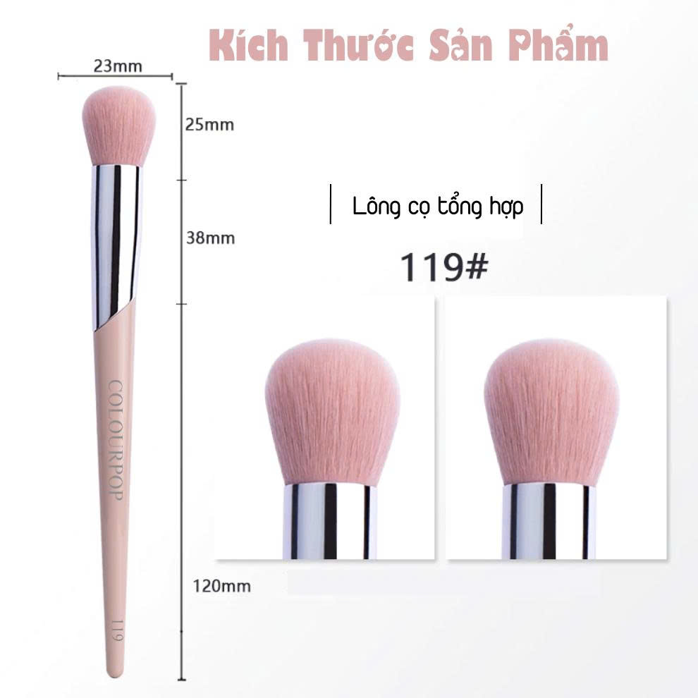 Cọ Má Hồng Kem Và Highlight Bắt Sáng COLOURPOP Blush Brush C119